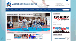 Desktop Screenshot of karate-zg.hr